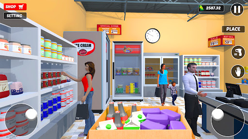 komputer Supermarket Store Simulator 3D