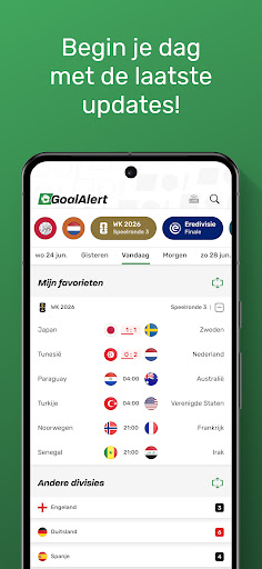 GoalAlert – WK 2026 Spelplan