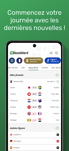 GoalAlert Foot 2026 Résultats PC