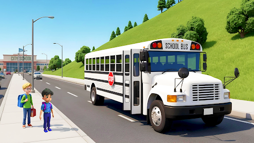 School Bus Coach Fun Games 3D পিসি