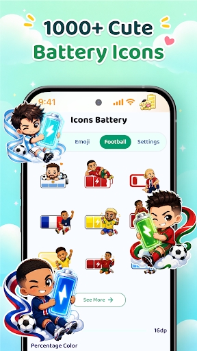 Emoji Battery Status Bar