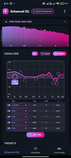 komputer Enhanced EQ – Equalizer & Bass