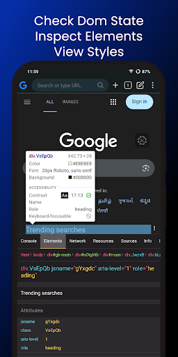 Eruda - Browser Console PC