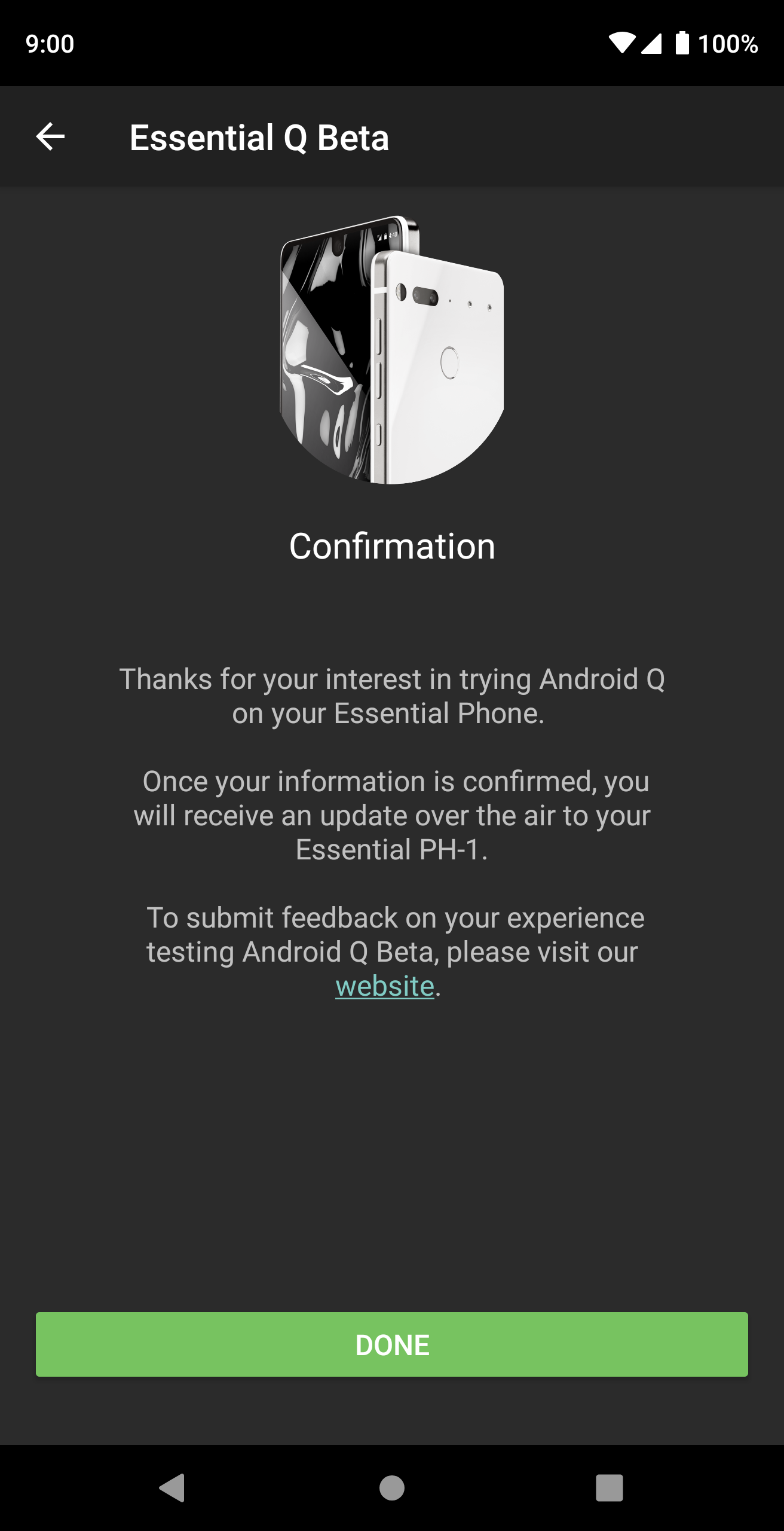 Essential q beta