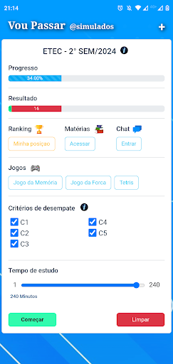 Etec - Vou Passar simulados para PC