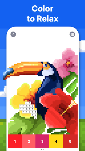 Pixel Art - color by number