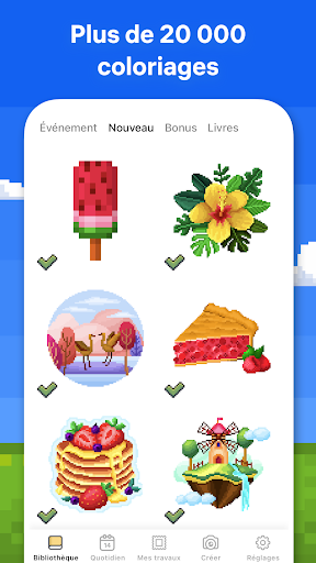 Pixel Art: Livre de peinture à numéros PC