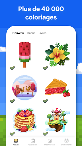 Pixel Art: Livre de peinture à numéros