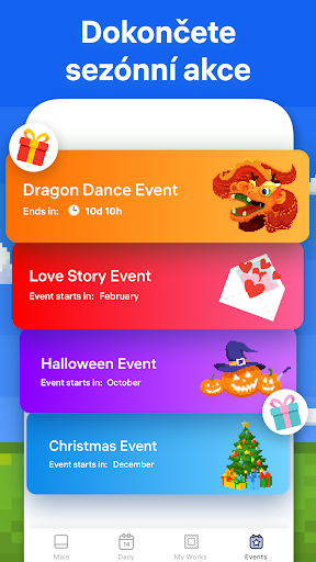 Pixel Art - číselné omalovánky