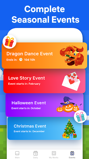 Pixel Art - color by number