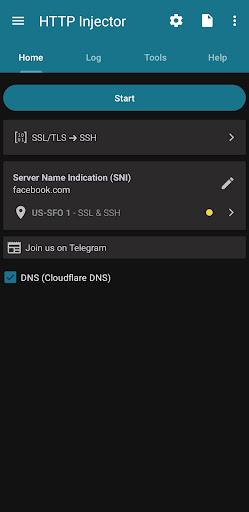 komputer HTTP Injector (SSH/UDP/DNS)VPN