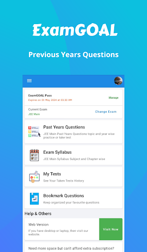 ExamGOAL: Exam Preparation App پی سی