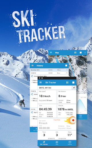 Ski Tracker Oтслеживание лыжи
