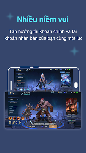Nhiều tài khoản Không gian kép