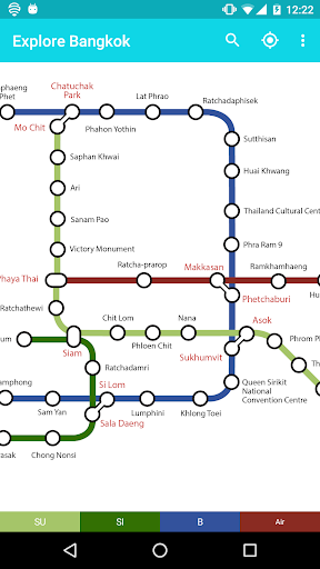 Explore Bangkok BTS & MRT map PC