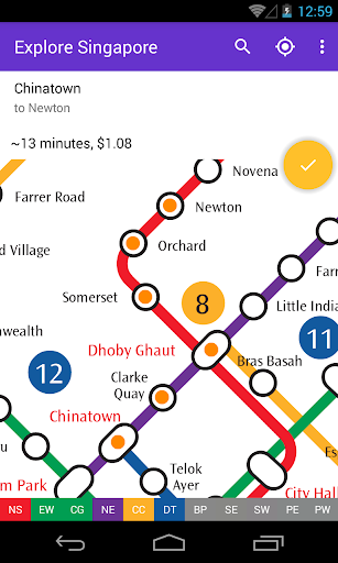 Explore Singapore MRT map PC