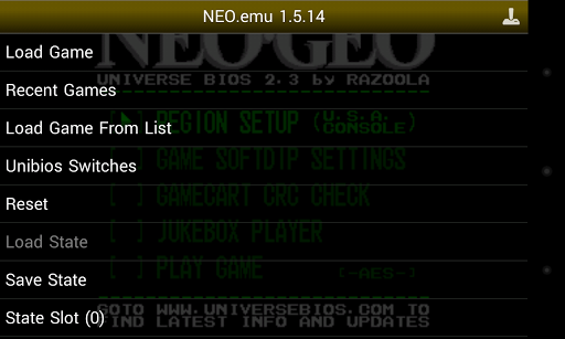 NEO.emu (Arcade Emulator) PC