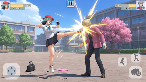 komputer High School Fighting Game