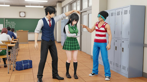 komputer High School Fighting Game