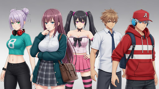komputer High School Fighting Game