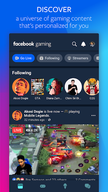 facebook gaming watch play and connect pc