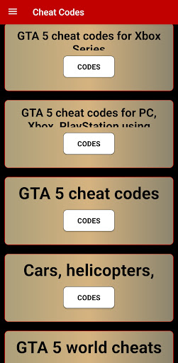 komputer GTA 5 Cheat Codes