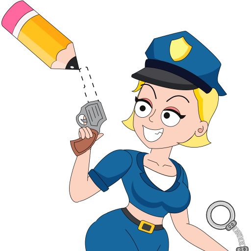 Desenhe Polícia - Puzzles