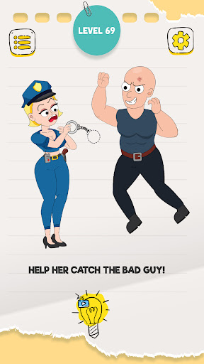 Draw Police - Tricky Puzzles