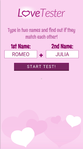 Testador de amor