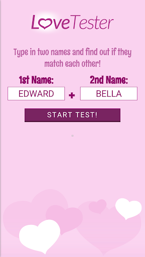 Testador de amor