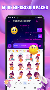Color Emoji Message الحاسوب