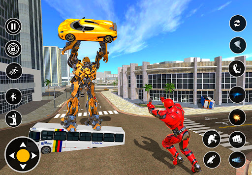Flying Iron Hero Fighting