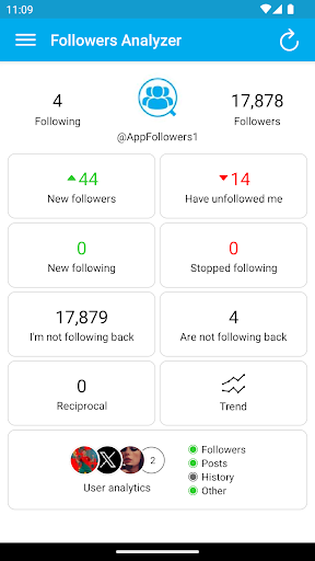 Followers Analyzer for Twitter PC版
