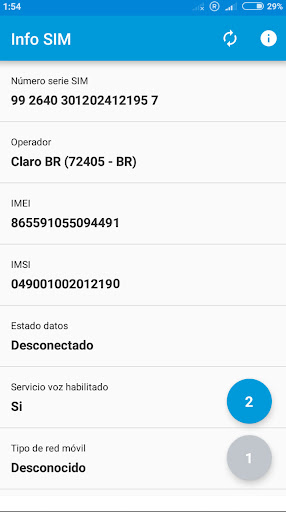 Info SIM PC