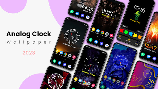 analoog klokbehang PC