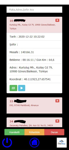 Filoway Araç Takip PC