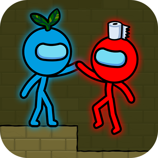 Red and Blue Stickman : Animation Parkour الحاسوب