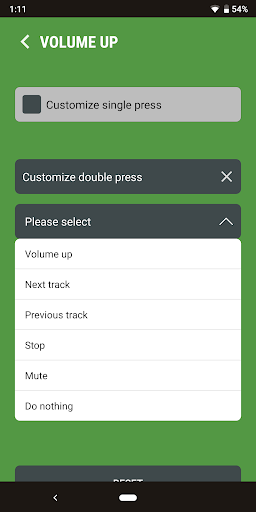 Next Track: Volume button skip