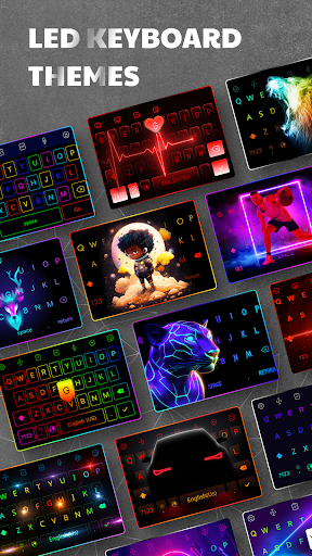 LED Keyboard: Colorful Backlit الحاسوب