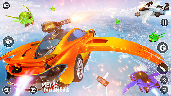 Flying Car Shooting Game: Modern Car Games 2020 الحاسوب