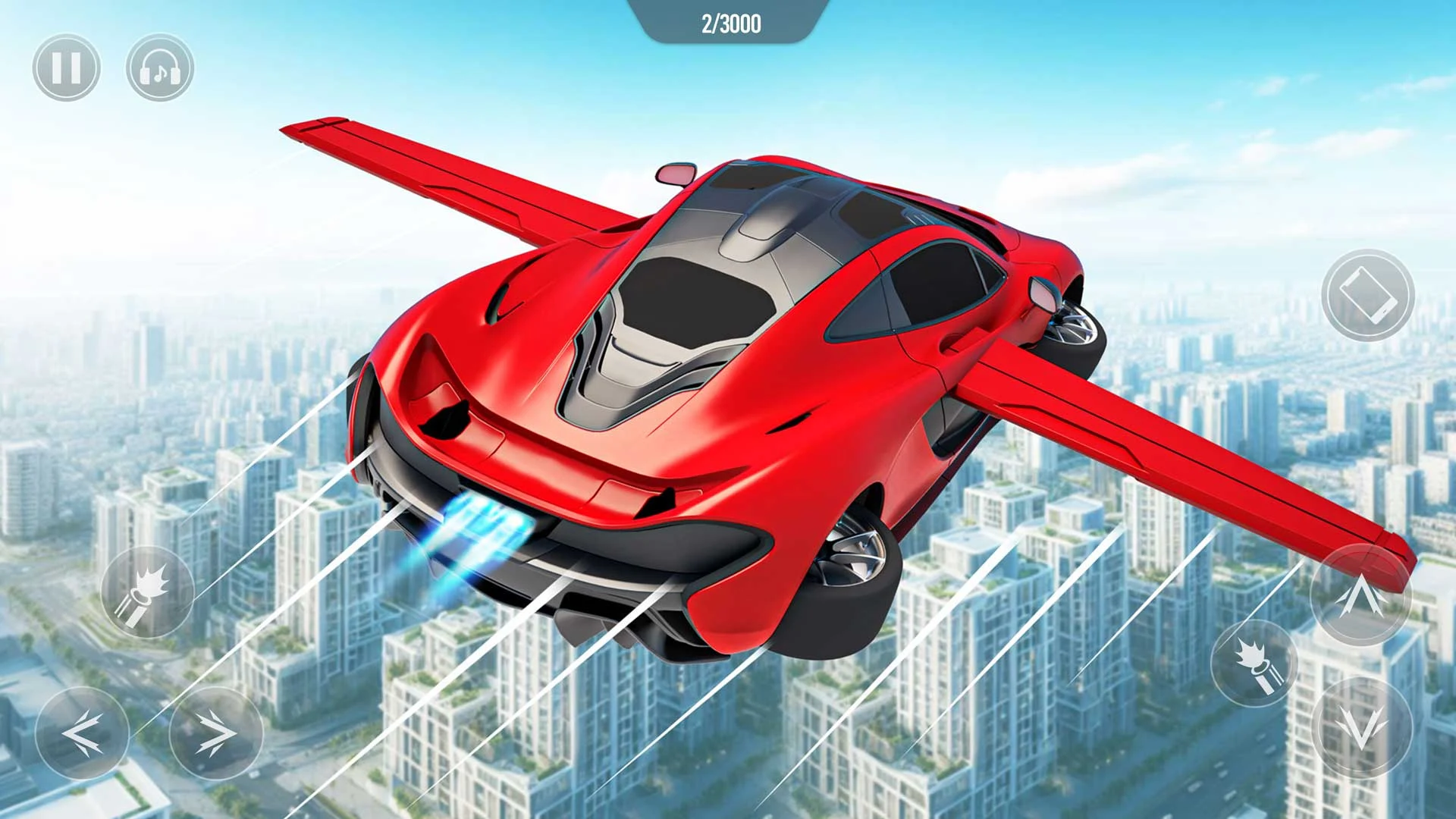 Flying Car Robot Shooting Game PC