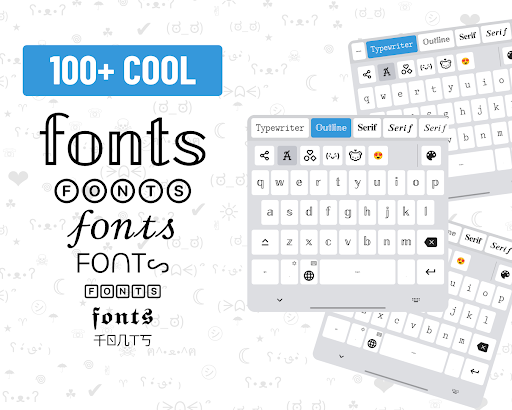 Fonts Keyboard - Schriftarten PC