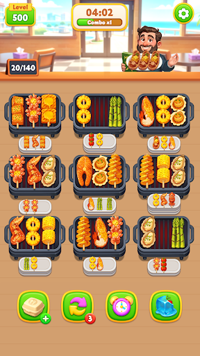 烧烤消消樂：美食配對遊戲，三消遊戲電腦版