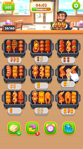 烧烤消消樂：美食配對遊戲，三消遊戲電腦版