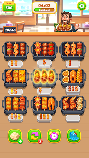 烧烤消消樂：美食配對遊戲，三消遊戲電腦版