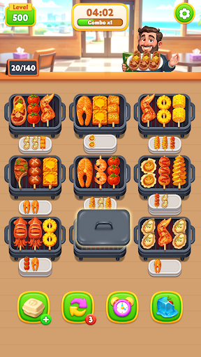 烧烤消消樂：美食配對遊戲，三消遊戲電腦版