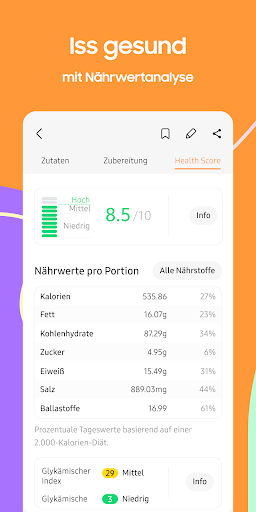 Samsung Food: Mahlzeitplanung PC