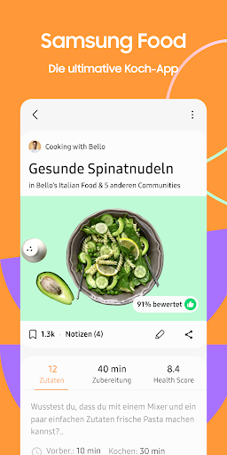 Samsung Food: Mahlzeitplanung PC