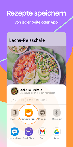 Samsung Food: Mahlzeitplanung PC