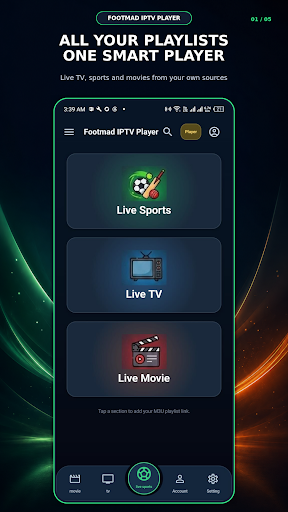 Footmad IPTV Player পিসি